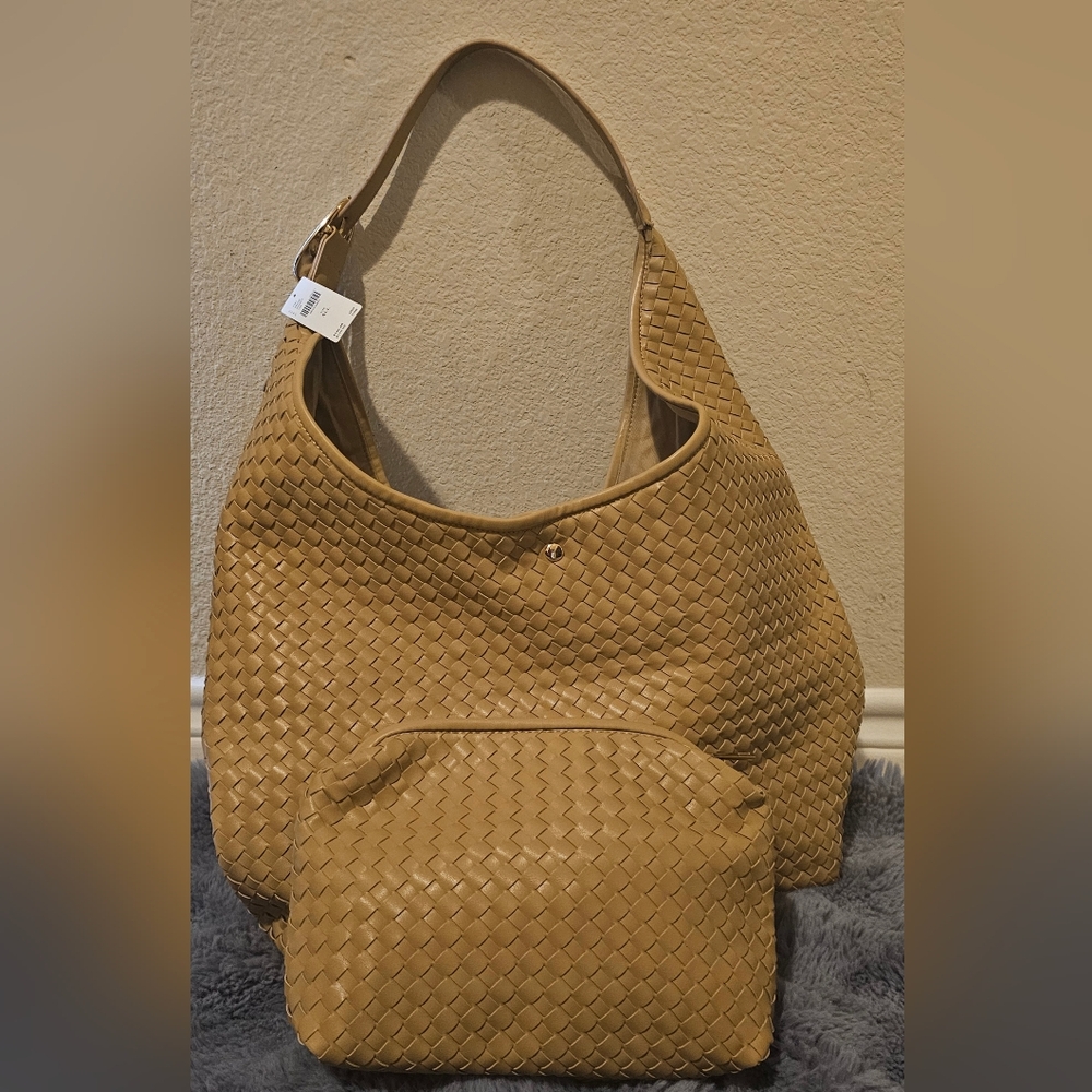 Anthropologie - The Love Knot Slouchy Bag & Pouch: Woven Buckle Edition